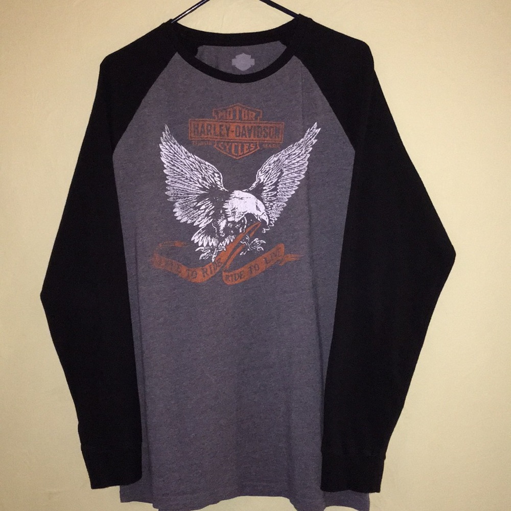 Harley-Davidson baseball style t-shirt